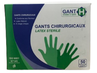 Gants chirurgicaux latex sterile