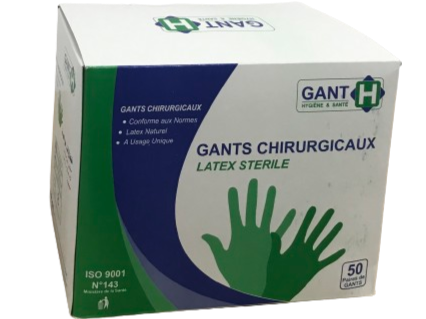 Gants latex chirurgicaux sterile