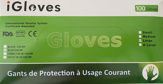 Gants en nitrile Igloves - 10 boites